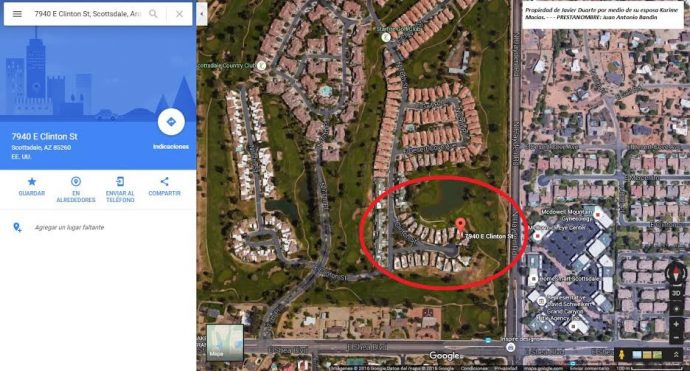 Gracias a Google Maps, se ubica la zona donde los presuntos prestanombres tienen sus residencias en Texas..