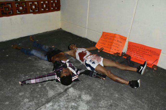 Aparecen asesinados, mutilados dos jóvenes y con amenaza de que “empezó la limpia” en Veracruz Sres-690x460